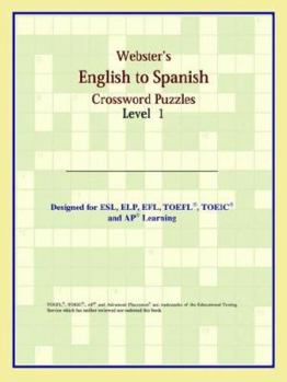 Paperback Webster's English to Spanish Crossword Puzzles: Level 1 Book