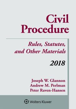 Paperback Civil Procedure: Rules, Statutes, and Other Materials, 2018 Supplement Book