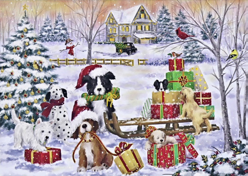 Hardcover Furry Festivities Deluxe Boxed Holiday Cards (20 Cards, 21 Self-Sealing Envelopes) Book