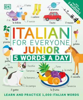 Paperback Italian for Everyone Junior: 5 Words a Day Book