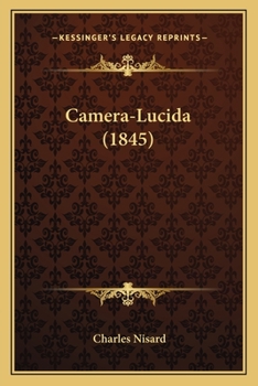 Paperback Camera-Lucida (1845) [French] Book