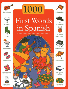 Hardcover 1000 First Words in Spanish Book