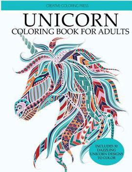 Paperback Unicorn Coloring Book: Adult Coloring Book with Beautiful Unicorn Designs Book