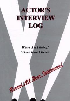 Spiral-bound Actor's Interview Log Book