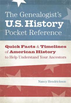 Paperback The Genealogist's U.S. History Pocket Reference Book