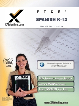 Paperback FTCE Spanish K-12 Teacher Certification Test Prep Study Guide Book