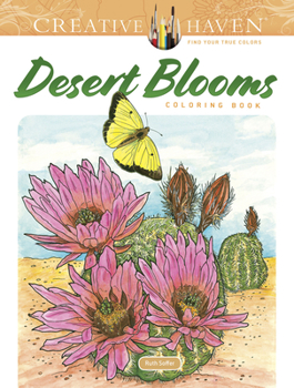 Paperback Creative Haven Desert Blooms Coloring Book