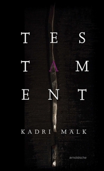 Hardcover Kadri Mälk: Testament Book