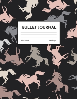Bullet Journal: Pretty Unicorn Dot Grid Notebook - Dotted Note Pad for Kids, Girls, Teens, Tweens, Women - Gifts for Birthday and Christmas | Creative Art 00537