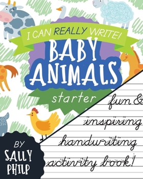 Paperback I Can Really Write - Baby Animals: Starter Book