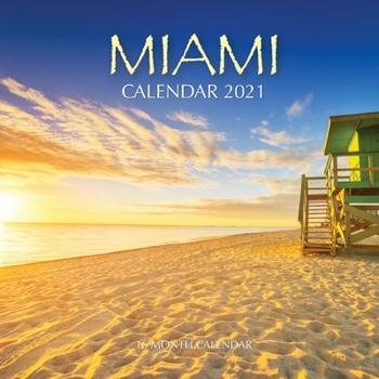 Paperback Miami Calendar 2021: 16 Month Calendar Book