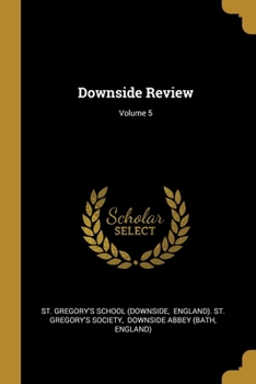 Paperback Downside Review; Volume 5 Book