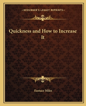 Quickness and How to Increase It