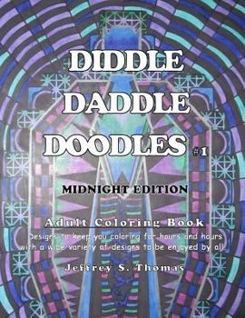 Paperback Diddle Daddle Doodles 1: Midnight Edition Book