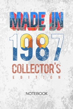 BULLET DOTTED JOURNAL: 32 Years Old Notebook Dotted Grid a5 6x9 120 Pages - 32th Birthday Planner Born in 1987 Diary 1987 Born - Birthday Guest Kids Gift Idea for Men and Women