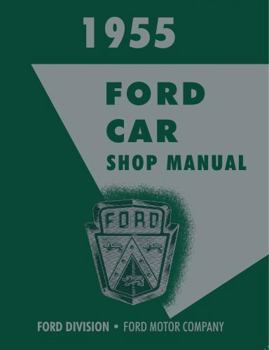 Perfect Paperback 1955 Ford Car Shop Manual By Detroit Iron Book