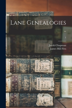 Paperback Lane Genealogies ..; 1 Book