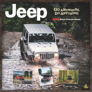 Calendar Jeep Official 2025 12 X 24 Inch Monthly Square Wall Calendar Plastic-Free Book