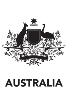 Australia: Coat of Arms Minimalist Cover Lined Notebook