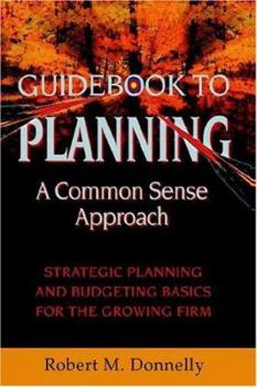 Paperback GUIDE BOOK TO PLANNING - A COMMON SENSE APPROACH: Strategic Planning and Budgeting Basics for the Growing Firm Book