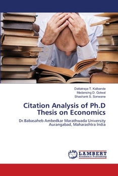 Paperback Citation Analysis of Ph.D Thesis on Economics Book