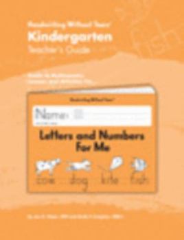 Paperback Learning Without Tears - Letters and Numbers for Me Teacher's Guide, Current Edition - Handwriting Without Tears Series - Kindergarten Writing Book - Capital Letters, Numbers - For School or Home Use Book