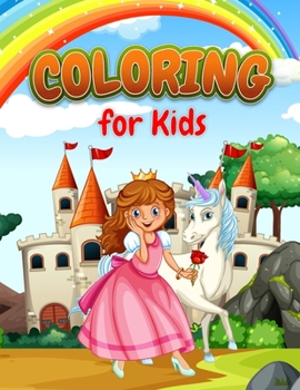 Paperback Princess Coloring Book: Beautiful Princess Coloring book for kids age 4-8 Book