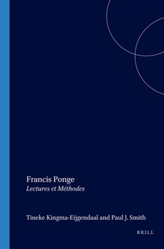 Paperback Francis Ponge: Lectures Et Méthodes [French] Book