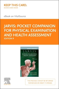 Printed Access Code Pocket Companion for Physical Examination & Health Assessment - Elsevier eBook on Vitalsource (Retail Access Card): Pocket Companion for Physical Exam Book