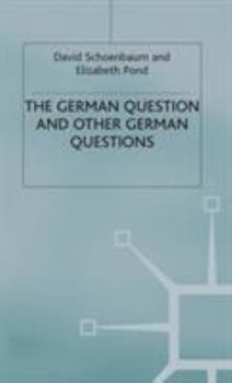 Hardcover The German Question and Other German Questions Book
