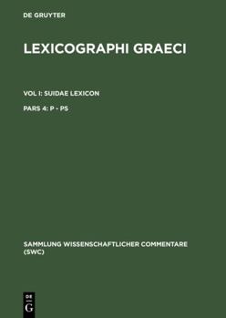 Hardcover Lexicographi Graeci, Suidae Lexicon (1) [Latin] Book