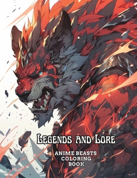 Paperback Legends and Lore: Anime Beasts Coloring Book