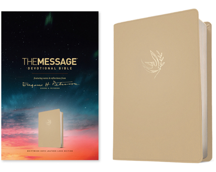 Imitation Leather The Message Devotional Bible (Leather-Look, Driftwood Dove): Featuring Notes and Reflections from Eugene H. Peterson Book