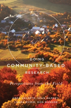 Paperback Doing Community-Based Research: Perspectives from the Field Book