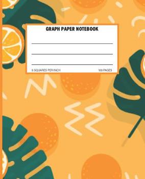 Paperback Graph Paper Notebook: Quad Ruled Grid Paper Math and Science Composition Notebook 100 Sheets 5 Squares Per Inch Book