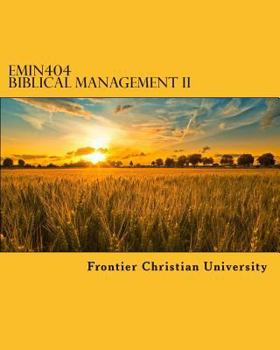 Paperback EMIN404 Biblical Management II Book