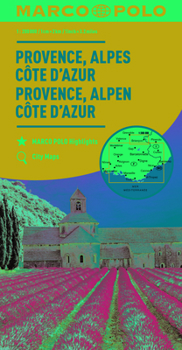 Map Provence, Alps, Cote d'Azur Marco Polo Map Book