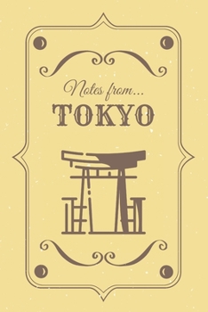 Notes from Tokyo: Blank Lined Vintage Themed Journal
