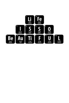 Notizbuch: Wissenschaft Periodensystem Element Leben Geschenk 120 Seiten, 6X9 (Ca. A5), Karomuster