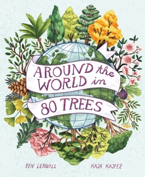 Hardcover Around the World in 80 Trees Book