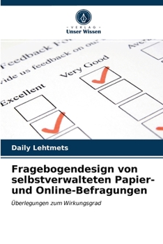 Paperback Fragebogendesign von selbstverwalteten Papier- und Online-Befragungen [German] Book