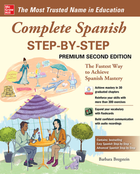 Paperback Complete Spanish Step-By-Step, Premium Second Edition Book