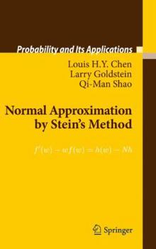 Hardcover Normal Approximation by Stein's Method Book