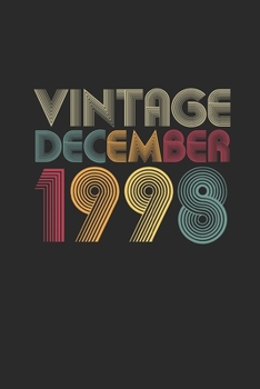 Vintage December 1998: Small Lined Notebook – 21 years old Birthday Gift or 21st Anniversary Gift Idea