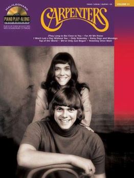 Paperback Carpenters: Piano Play-Along Volume 31 Book