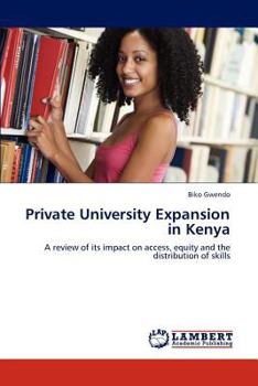 Paperback Private University Expansion in Kenya Book