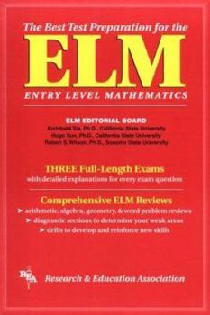 Paperback ELM--Entry Level Mathematics for California Book