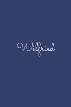 Wilfried: notebook with the name on the cover, elegant, discreet, official notebook for notes, dot grid notebook,
