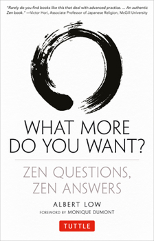 Paperback What More Do You Want?: Zen Questions, Zen Answers Book