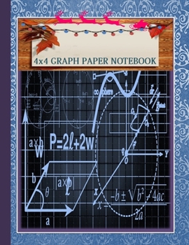 Graph Paper Composition Notebook: Gifts ideas For Christmas Season Blank Quad Ruled 4x4 Squared ,Paper for Math & Science for Kids & Students 8.5 x 11 ... as a gift, present, or personal notebook!